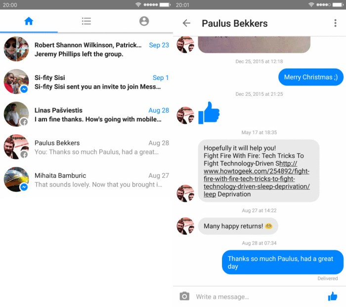 Cara Masuk Messenger Lite Tanpa Facebook