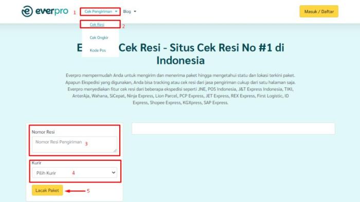 Lacak Paket Sicepat Halu Dengan Nomor Resi