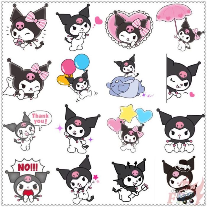 Koleksi Stiker Kuromi Lucu Untuk Whatsapp Gratis