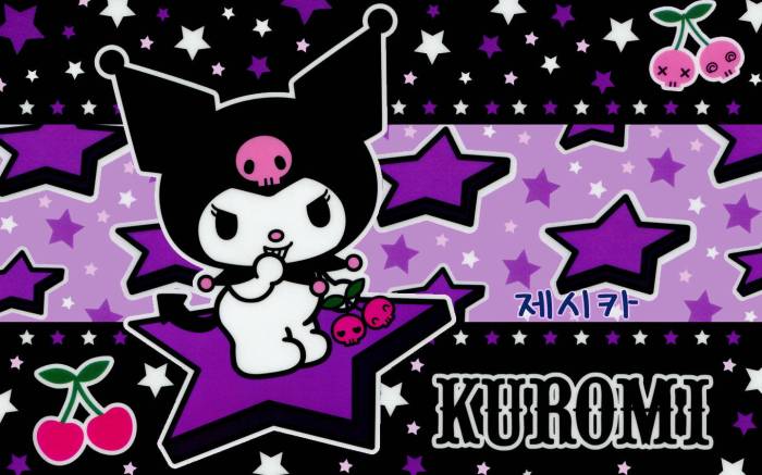 Kuromi melody wallpaper kitty hello sanrio halloween kawaii cute et uploaded user saved characters