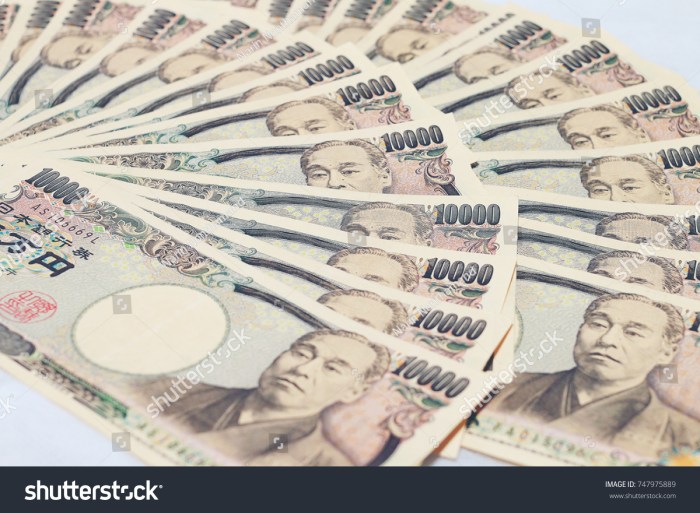 Yen promotion banknotes japanese